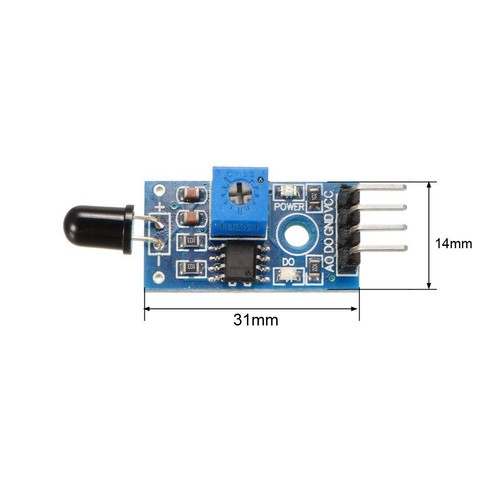 uxcell IR Flame Sensor Module Detector 4 Pin Temperature Detecting for - Picture 2 of 2