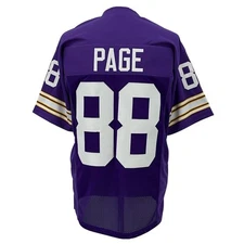 Alan Page Jersey Purple Minnesota | Unisex Adult Sizes S-5XL Unsigned Sewn
