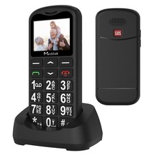 Big Button Mobile Phone SOS for Elderly Senior Cell Phone Black - OPEN BOX