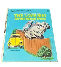 Walt Disney 1974 THE LOVE BUG Herbie's Special Friend Little Golden Book