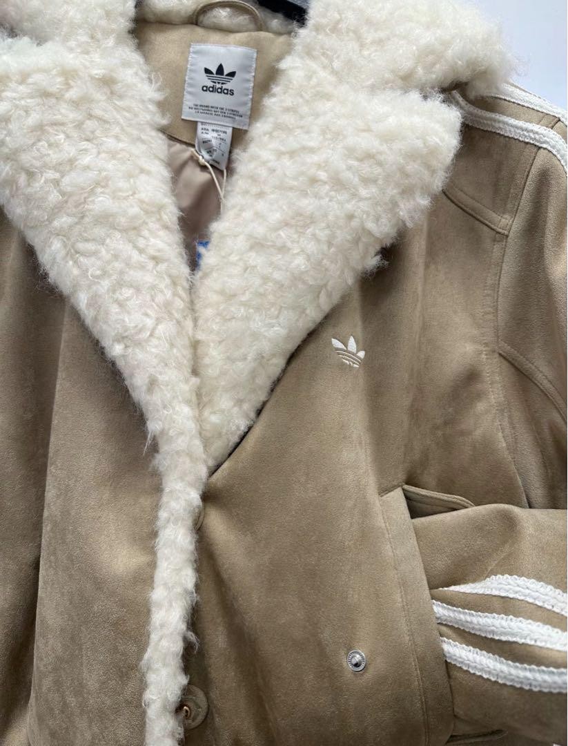 Adidas RETRO REMIX PADDED Boa JACKET L beige fur JL8439