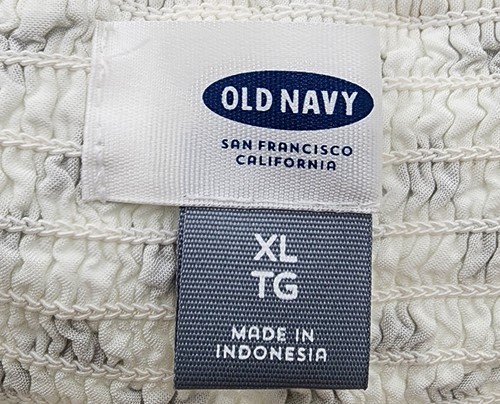 Old navy's fitting flare summer dress black & white extra large - Picture 5 of 6