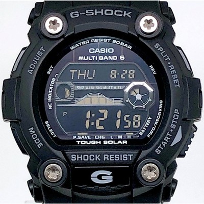 G-SHOCK GW-7900B-1 Radio Solar Tide Graph Moon Data Black Resin Watch