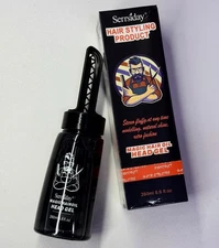 Hair Oil Head Gel with Comb, 2-in-1 Men Hair Styling Gel with Comb. Hair Wax Gel