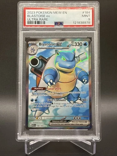 Blastoise ex 184/165 Ultra Rare 151 PSA 9 Mint