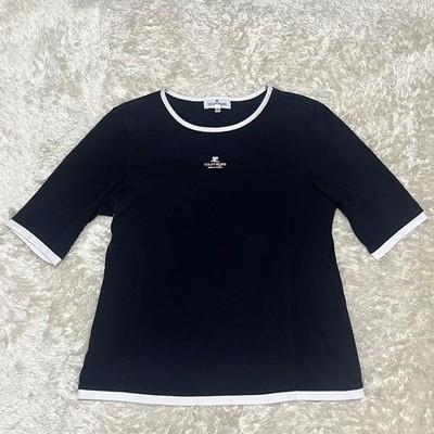 Courreges Tops Logo Mark Size 40 Black