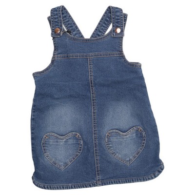 Topomini, Latzkleid, Größe: 86, Blau, Baumwolle/Elasthan/Polyester, Denim #b4E