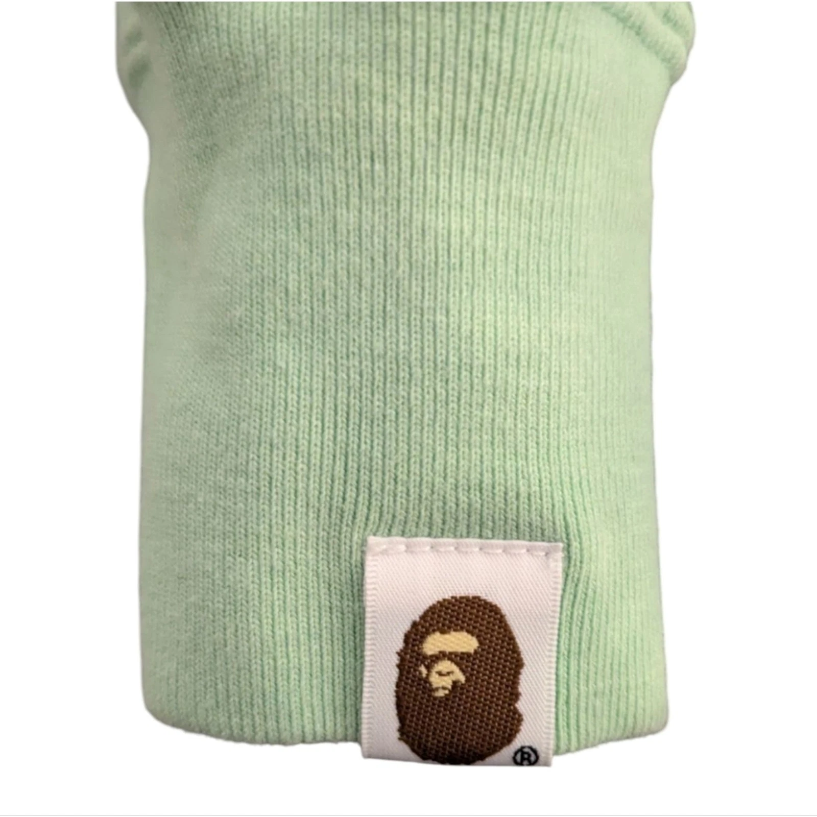 A BATHING APE (BAPE) Felpa mezza zip BAPE blu verde color block XS A scimmia da bagno dal 1993 C