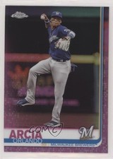 2019 Topps Chrome Pink Refractor Orlando Arcia #189 00em