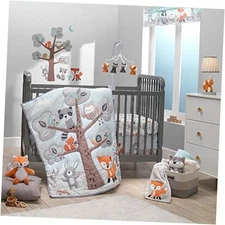  Woodland Friends 3Piece Crib Bedding Set, Multicolor 