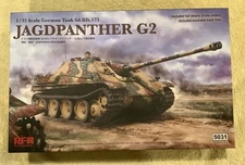 1/35 Jagdpanther G2 w/Partial Interior Rye Field Model #5031 “Open Box”