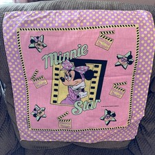 NOS 1989 Disney Minnie Star  Mickey Mouse Handkerchief Bandana USA Made