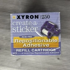 New Xyron Repositionable Adhesive Refill Cartridge for Model Xrn250 250