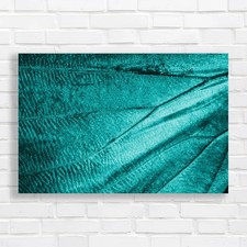 Shimmering Aqua Abstract Teal Canvas Print Large Picture Wall Art