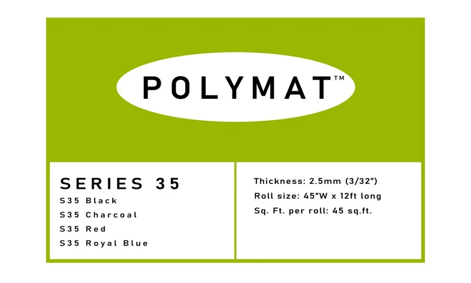 Revestimientos de alfombra y maletero 12 pies x 45" rojo S35 Polymat altavoz woofer caja respaldada Foto 4 de 4