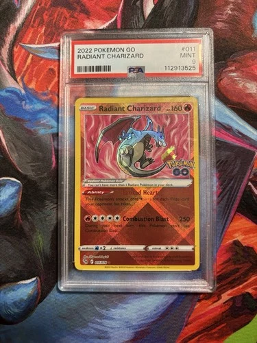 Radiant Charizard 011/078 Radiant Rare PSA 9 Holo Pokémon GO English