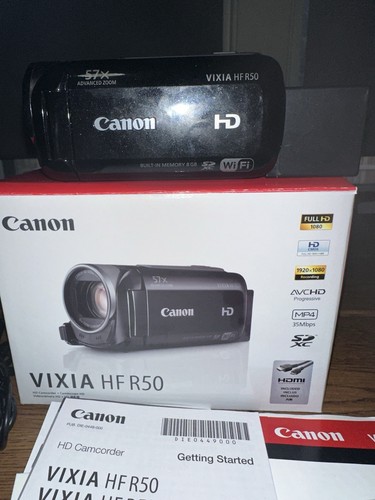 Canon VIXIA HF R50 TOUCHSCREEN 8GB Internal HDD Wi-Fi HD Camcorder - Picture 3 of 6