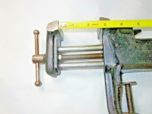 Rare Bench Vise Millers Falls Co. No. 16 Bench Vise 2" Wide Jaws Opens to 2-1/2" - Picture 3 of 10