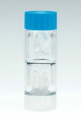 FE Double ended barrel soaking case for Hard RGP contact lenses Boston B&L Menicon