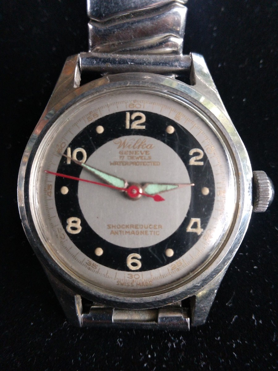 Wilka geneve automaking 61 1023スイスヴィンテージ Vintage 'WILKA GENEVE' 17 jewel swiss Manual Wind WRISTWATCH
