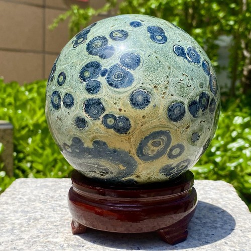 4.53LB Natural Peacock's eye Crystal Polishing Stone ball Healing - 第 7/13 張圖片