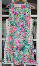 Lilly Pulitzer Mila Shift Dress Snap Back Size 8 29098D