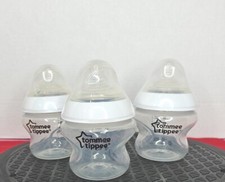 3 Tommee Tippee Anti Colic 0m Baby Bottles 5 Oz Nipples Lids Bottles