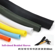 Φ5-60MM Open-Ended Split Braided Expandable Sleeving Loom Wrap Wire Cable Sheath