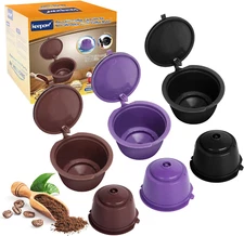 KEEPOW Reusable Coffee Capsules Compatible with Nescafe Dolce Gusto Machine, Ref