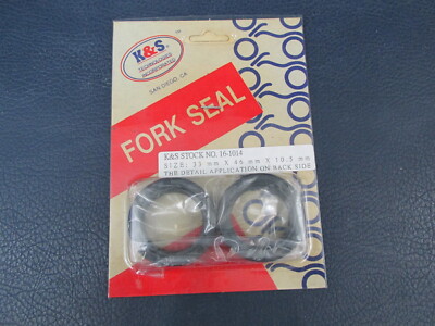NOS K&S Fork Seals Honda Kawasaki Suzuki Yamaha 16-1014 1972