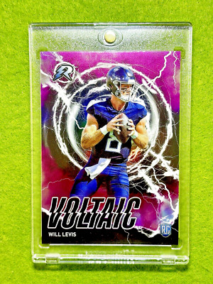 Will Levis REFRACTOR PINK PRIZM ROOKIE CARD Jersey#8 TITANS 2023 Topps Composite