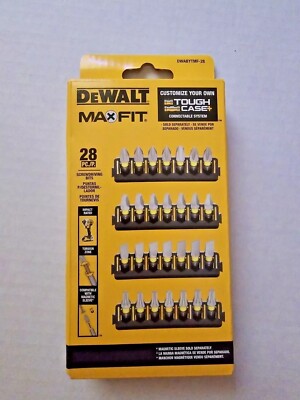 DeWalt MAXFIT 28-Piece SCREWDRIVING BIT SET Impact Rated, Torsion Zone ...