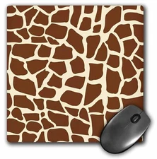 3dRose Giraffe skin graphic animal print pattern - brown and yellow - African sa