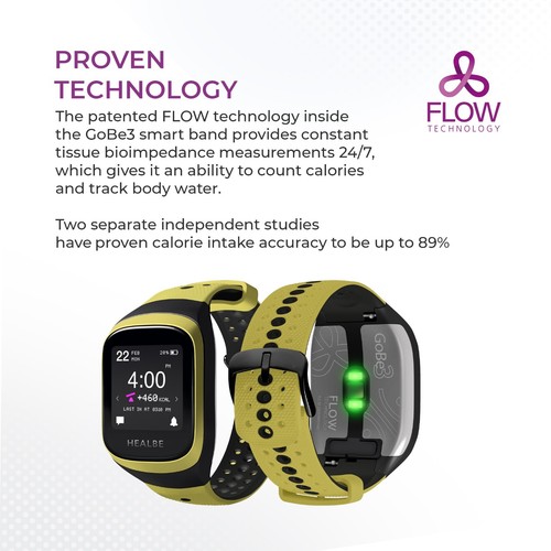 HEALBE GoBe3 - Fitness Tracker with Automatic Calorie Intake, Sleep Tracking - Picture 47 of 86