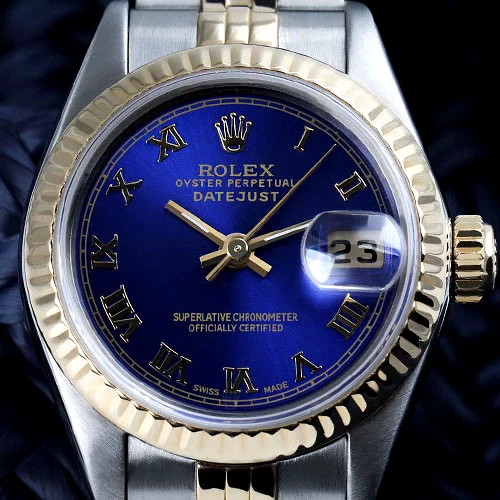 Gold rolex hotsell roman numerals