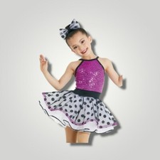 Dance Costume Weissman 12162 Large Child Purple Jazz Tap Musical Pageant Lc