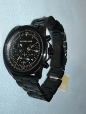 MICHAEL KORS MK8755 MEN'S CORTLANDT CHRONOGRAPH BLACK BRACELET WATCH
