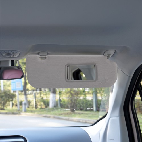 Pair Right + Left Side Car Sun Visor w/Mirror For 2011-2015 Hyundai Elantra Gray - Picture 9 of 10