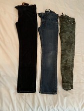 Lot Of 3 Levis Boys Blue Jeans Camo Joggers 12 Regular 26 X 27 511 510