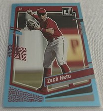 2023 Donruss Baseball Zach Neto Los Angeles Angels Holo Carolina Blue #103