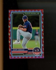 2023 Panini USA Stars & Stripes Red Stars Prizm #68 Joseph Gonzalez #d 74/149