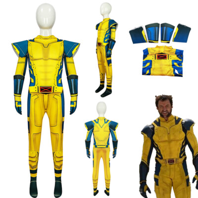 Kids X-Men Deadpool & Wolverine Wolf Bodysuit Superhero Jumpsuits Boys Halloween