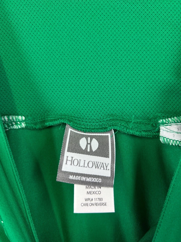 Camiseta deportiva de baloncesto Holloway para adultos mediana verde blanca sin mangas mezcla de nailon en blanco Foto 4 de 4