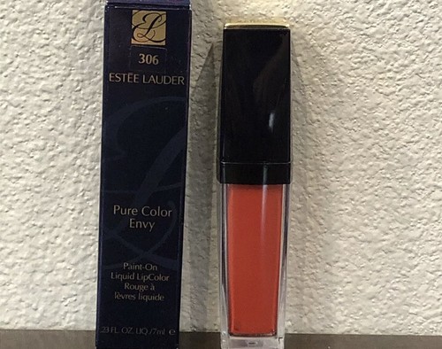 NEW ESTEE LAUDER Pure Color EnvyPaint-On Liquid VINYL LipColor 306 LAVA FLOW NIB - Picture 3 of 3