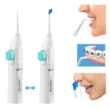 2X Portable Water Flosser Manual Oral Irrigator With Nasal Wash Tip