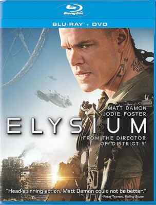 Elysium (Blu-ray +DVD, 2013)  Free Shipping SCI FI Bilingual Canada 
