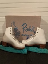 Riedell Women's White 1977 Vintage Lth Skates Size 4 R - Please Ask On Size