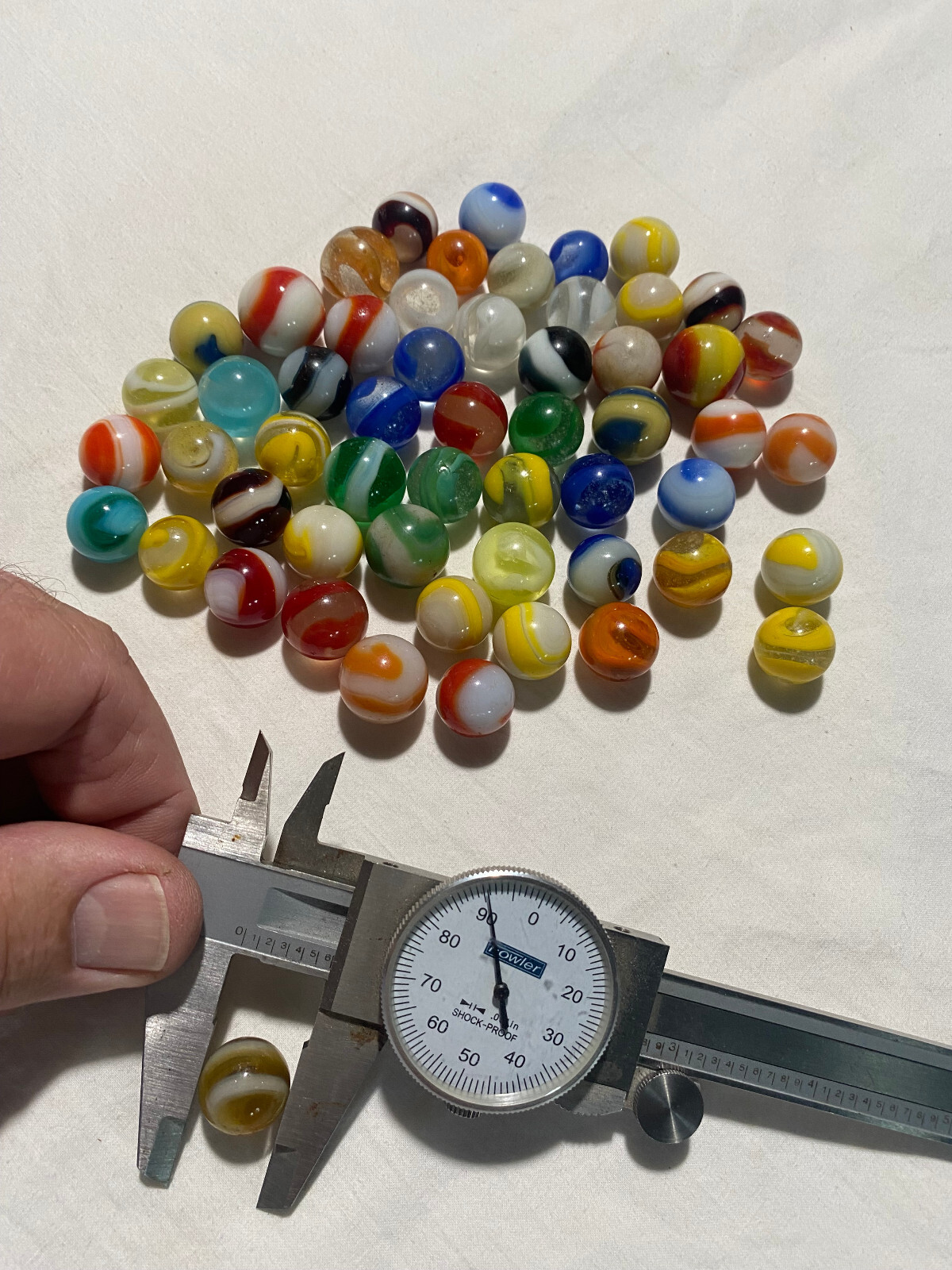 lot of 55 vintage corkscrew marbles .59" to .75" G TO NM | eBay