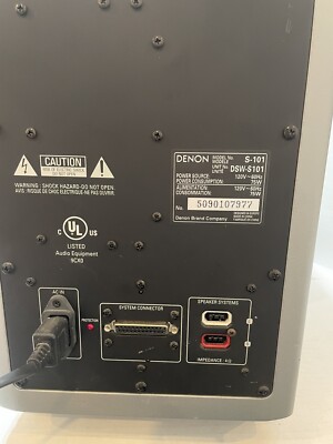 DENON アンプ内蔵サブウーファーシステム　DSW-101 2025年最新】DENON DSW-101の人気アイテム - メルカリ