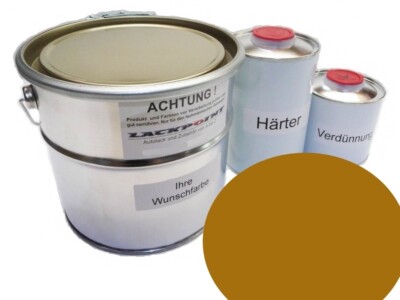 7 Liter Set 2K Autolack geeignet für Lada 208 Golden Ochre kein Wasserlack Glan